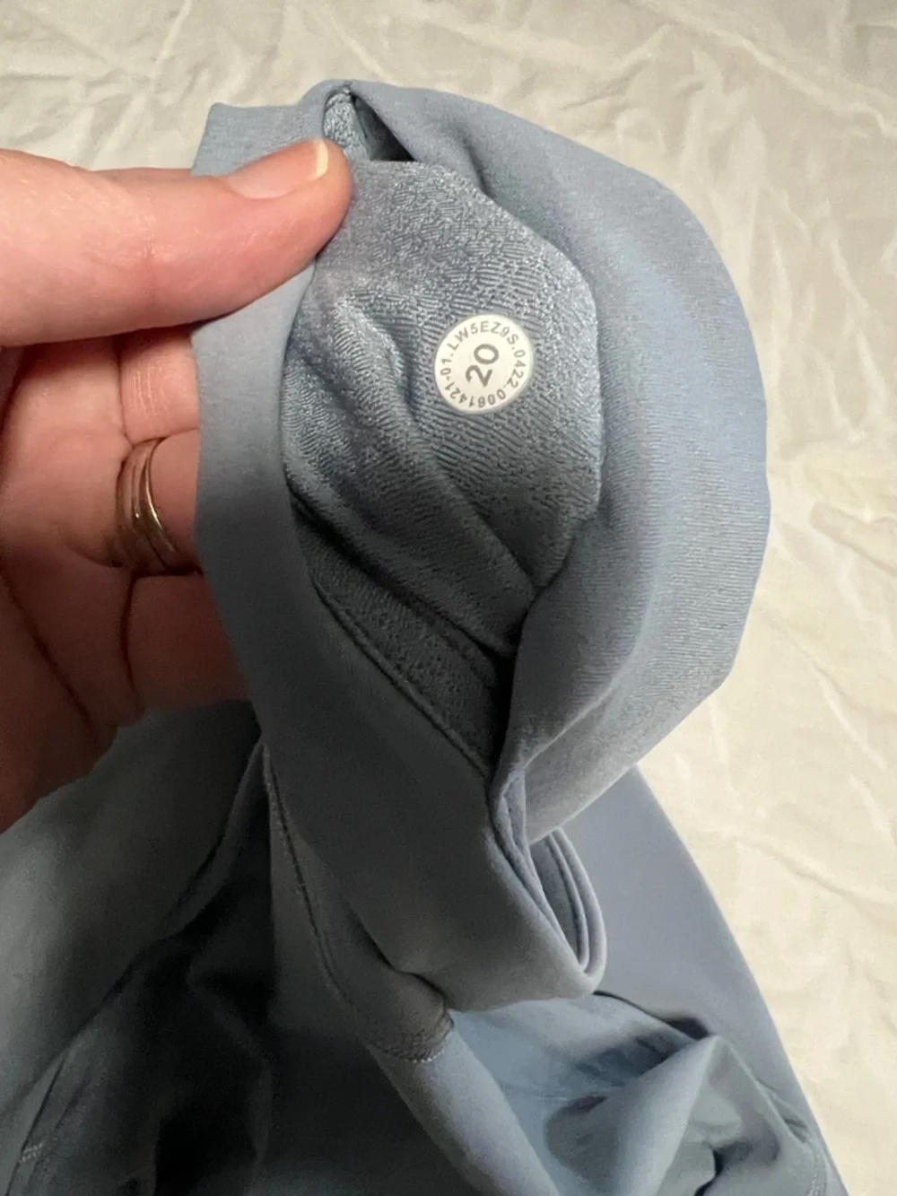 Lululemon High-Waist Light Blue Flare Leggings Size 20 - Picture 6 of 7